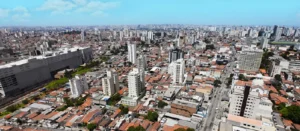 bairro do tucuruvi com suas casas e ruas