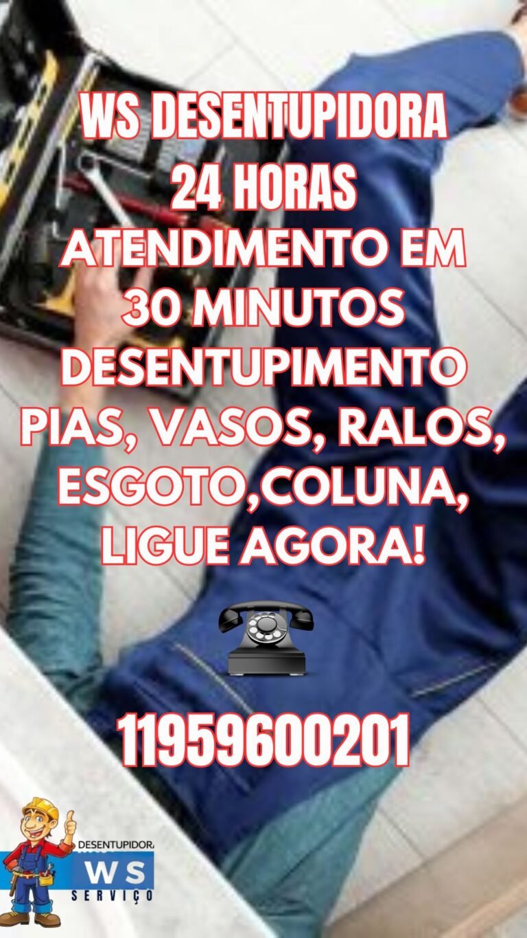 banner ws desentupidora atendimwnto 30 minutos pias vasos colunas