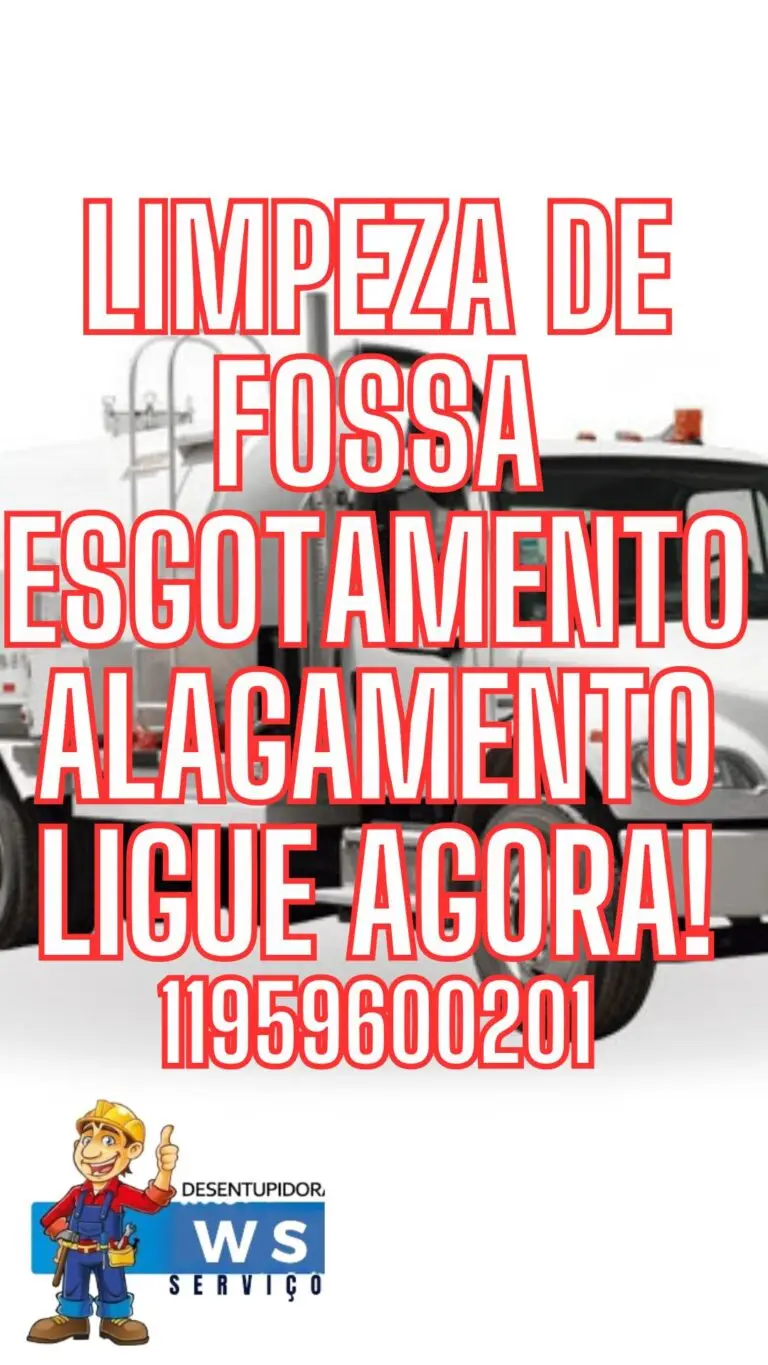 banner ws desentupidora limpeza de fossa esgotamento ligue agora 11959600201