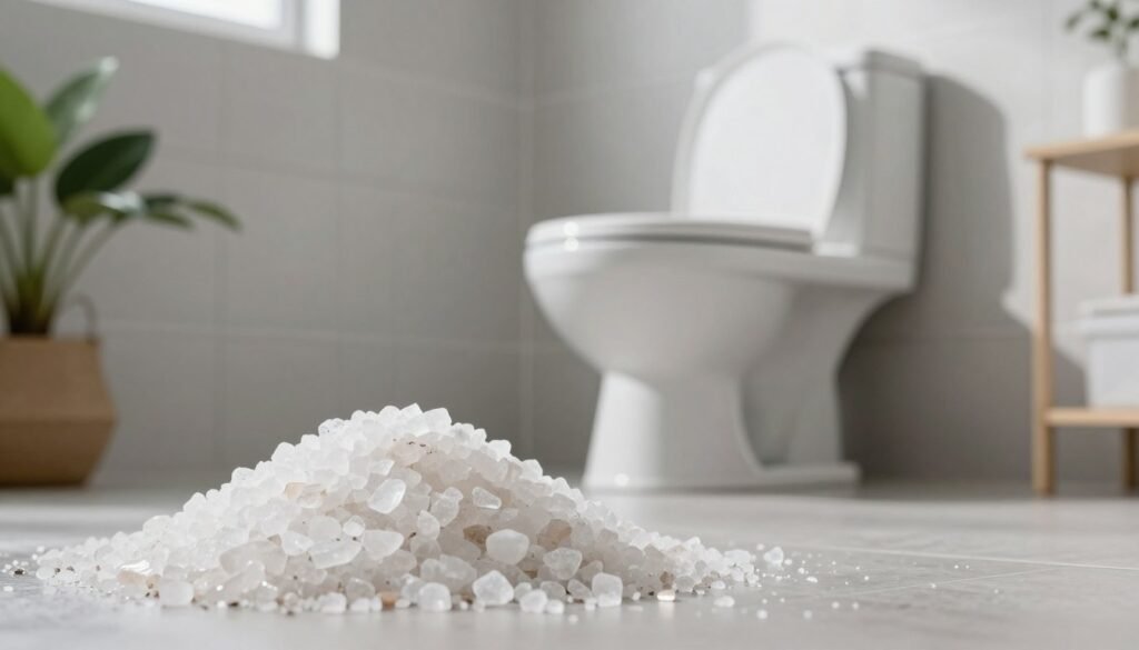 Como desentupir vaso sanitário com sal grosso