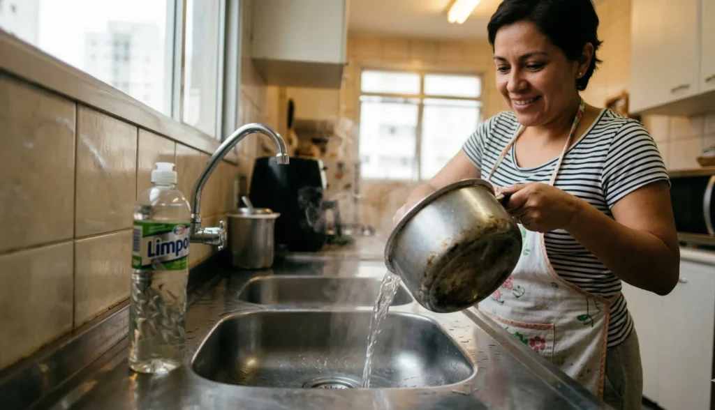 Como desentupir pia com detergente e água fervendo: a técnica da gordura derretida