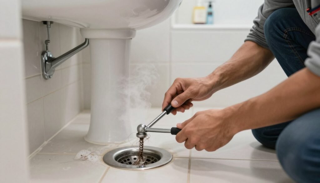 desentupir ralo de banheiro