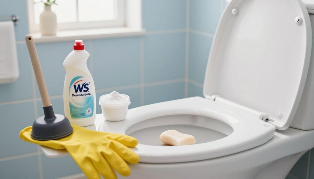 métodos caseiros desentupir vaso sanitário