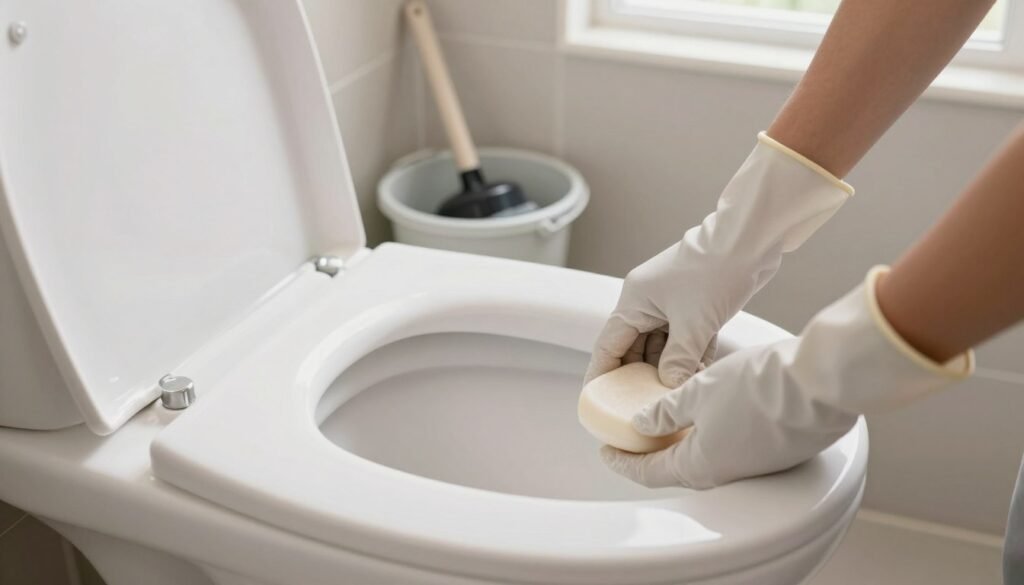 primeiras ações desentupir vaso sanitário