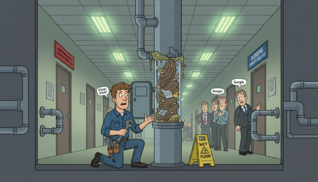 Entupimento na coluna