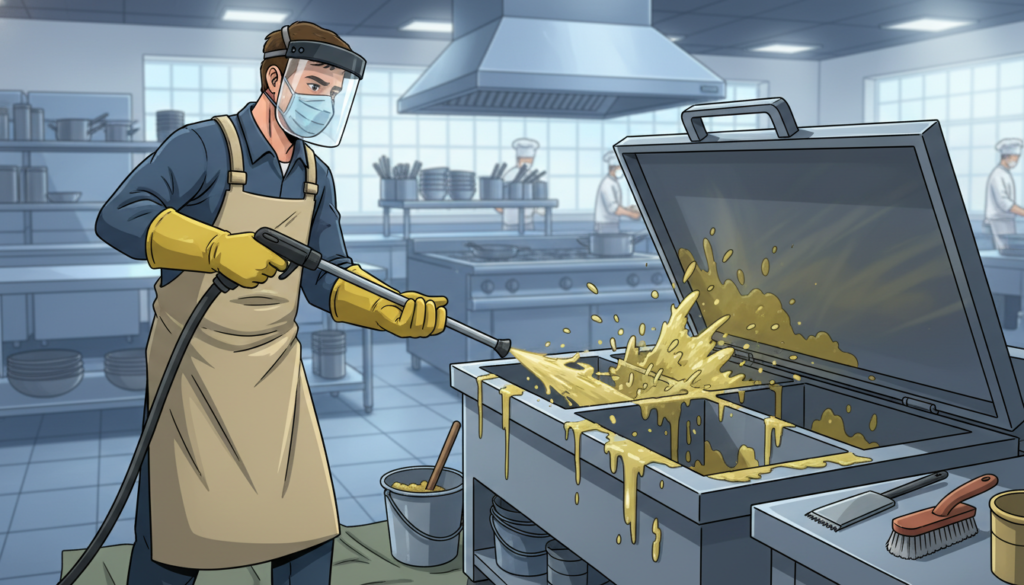 Limpeza de caixa de gordura