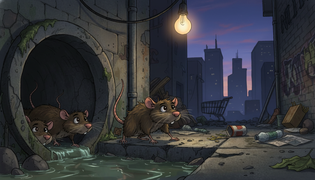 Ratos no encanamento
