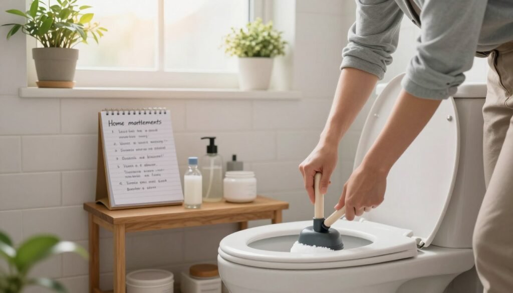 técnicas caseiras para desentupir vaso sanitário