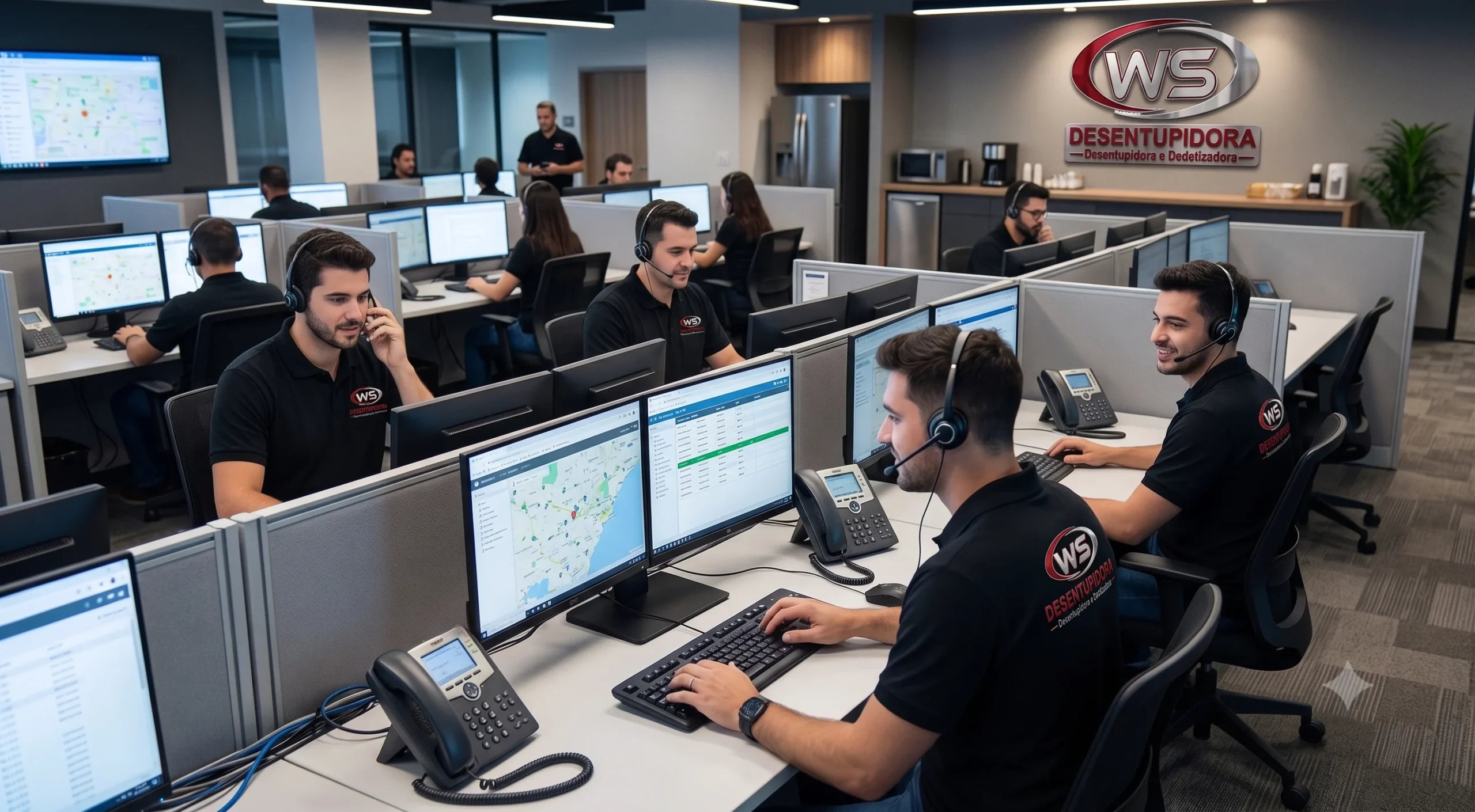 Equipe WS Desentupidora em São Paulo